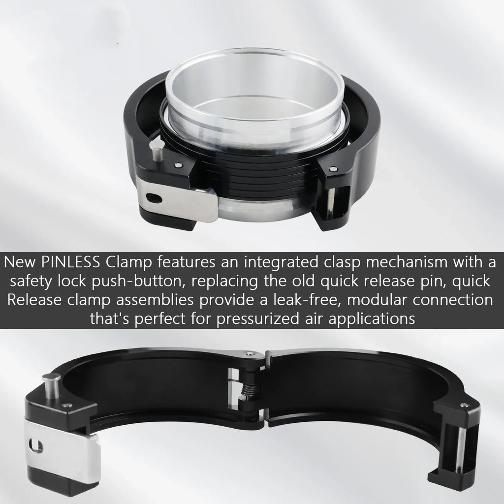 Universal 2.5/3/3.5/4 Inch Pinless HD Clamp for Intercooler Pipe Clamp and Flanges 63/76/102mm